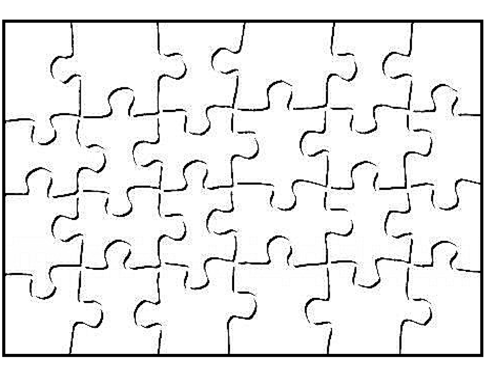 Free Printable Blank Jigsaw Puzzles
