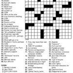 Printable Crossword Puzzles For Middle School Students