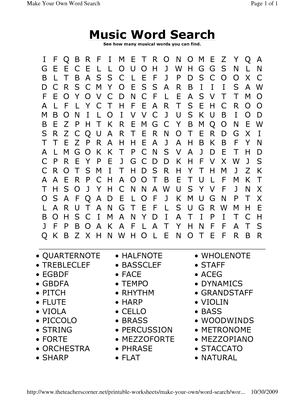 Free Printable Word Search Puzzles For Middle School