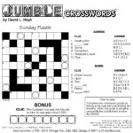 Sample Of Square Sunday Jumble Crosswords Tribune
