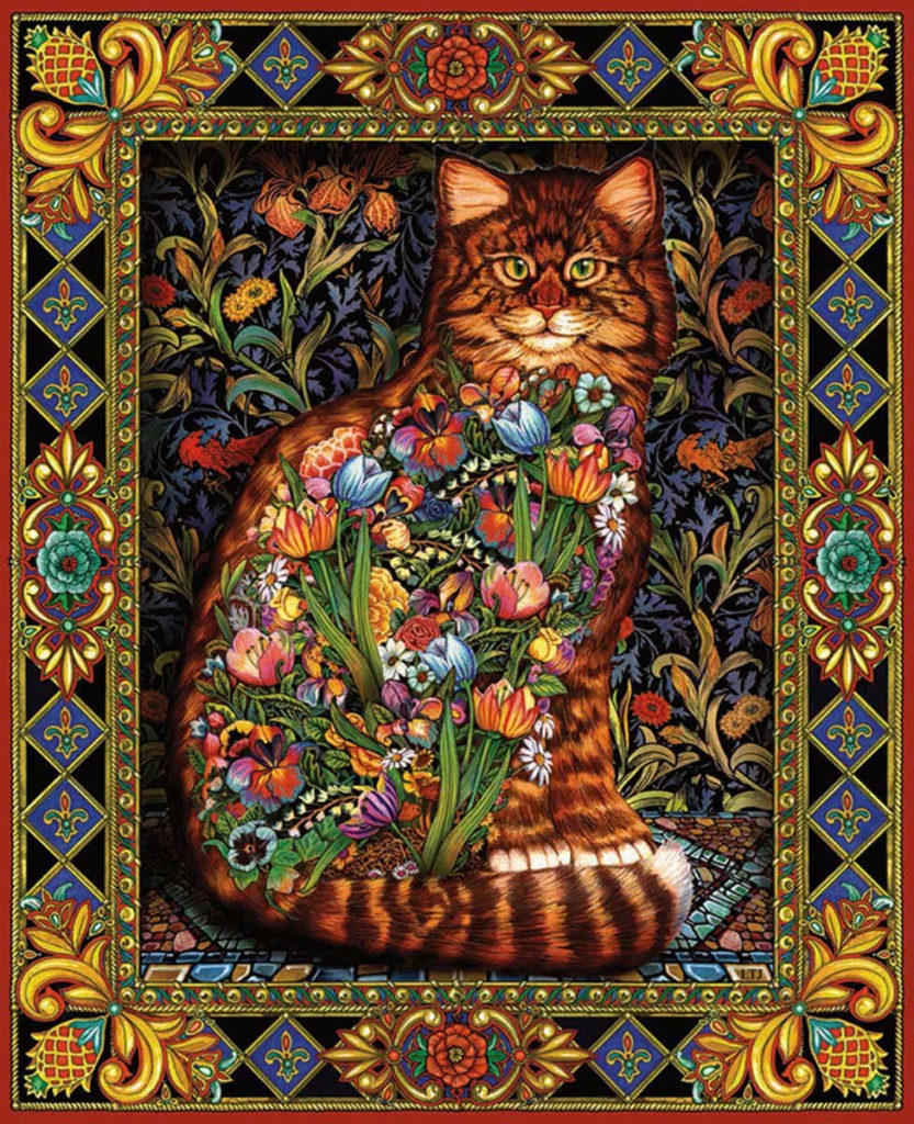 Tapestry Cat Jigsaw Puzzle Beautiful Jigsaw Puzzles For