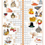 Thanksgiving Crossword Puzzle Worksheet Free ESL