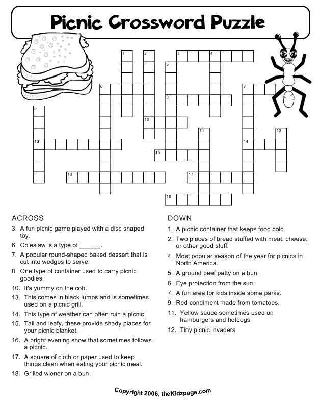 Free Printable Educational Puzzles Printable Crossword Puzzles Online