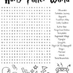 14 Magical Harry Potter Things Word Search Printables