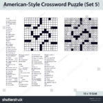 15X15 Printable Crossword Puzzles Printable Crossword