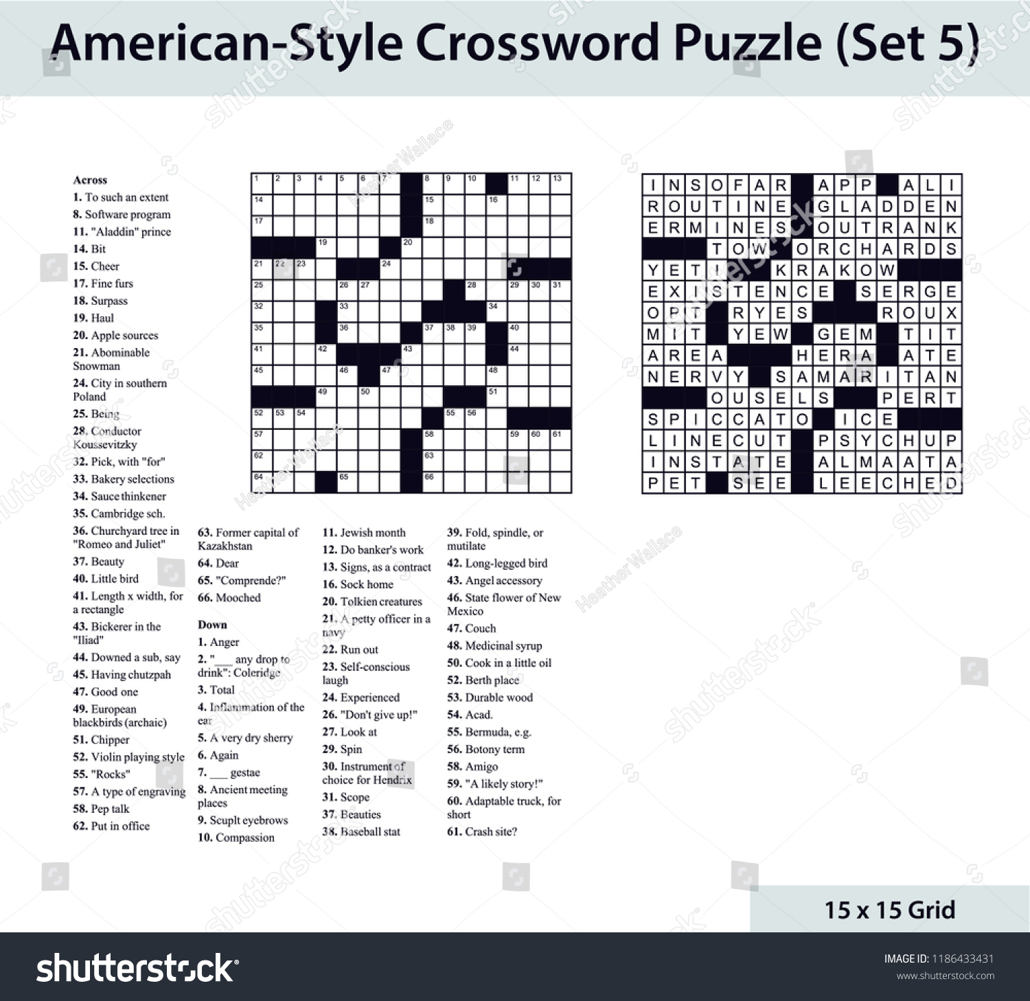 15x15 Printable Crossword
