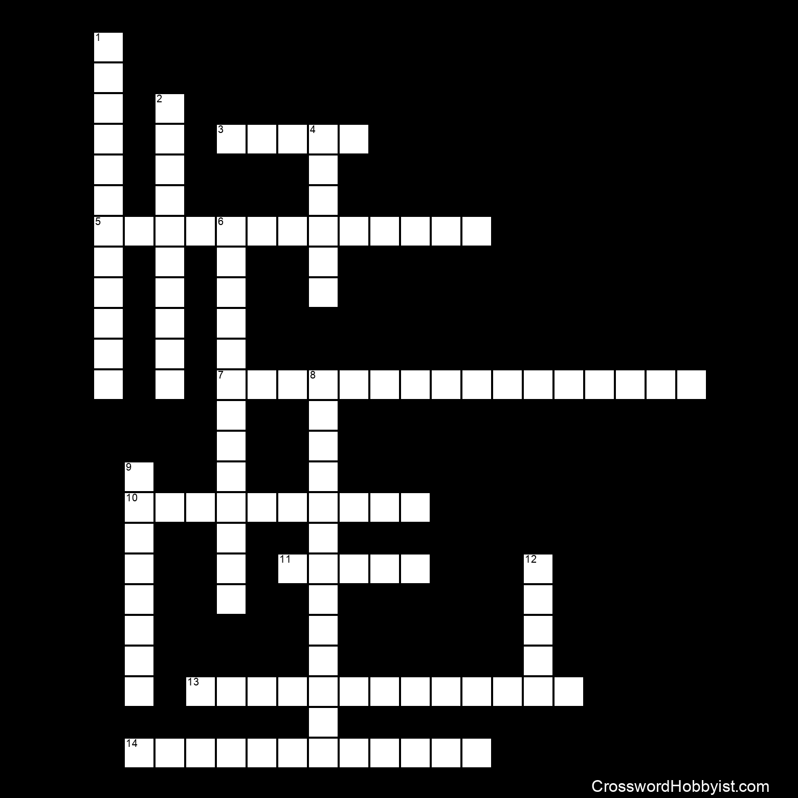 Saw Print Crossword