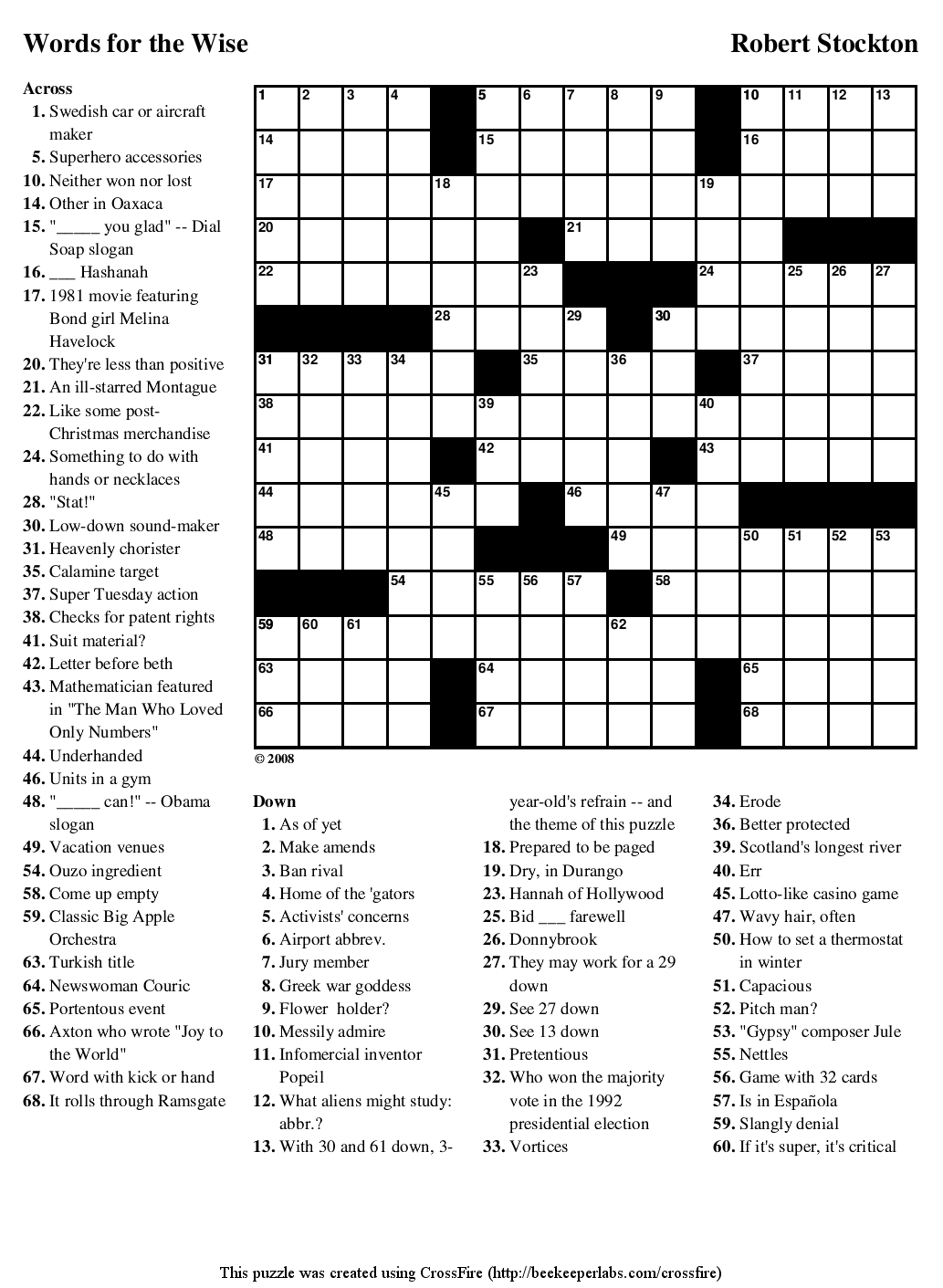 Guardian Quick Crossword Printable Version Printable Crossword