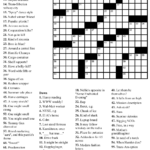 Best Easy Printable Crossword Puzzles Perkins Website
