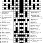 Bible Crossword Puzzles For Adults Printable Printable