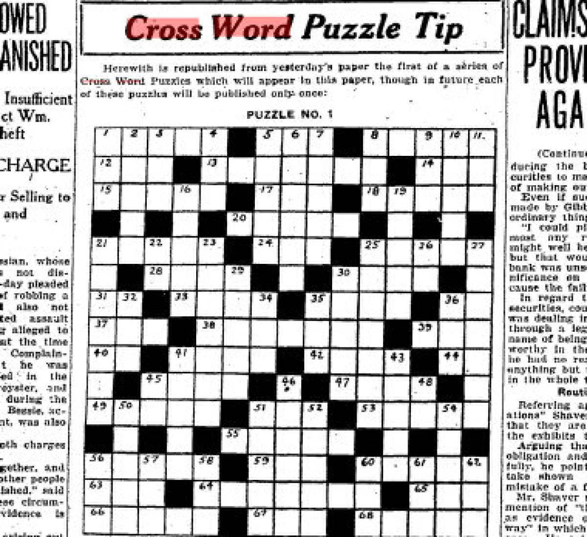 Printable Crossword Puzzles The Star