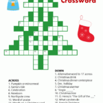 Christmas Tree Crossword For Kids Christmas Crossword