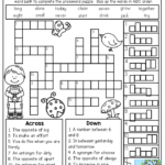 Crossword Puzzle 3rd Grade SIGHT WORDS Great
