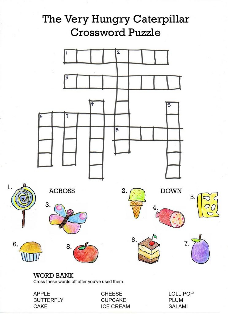 Printable Childrens Crosswords