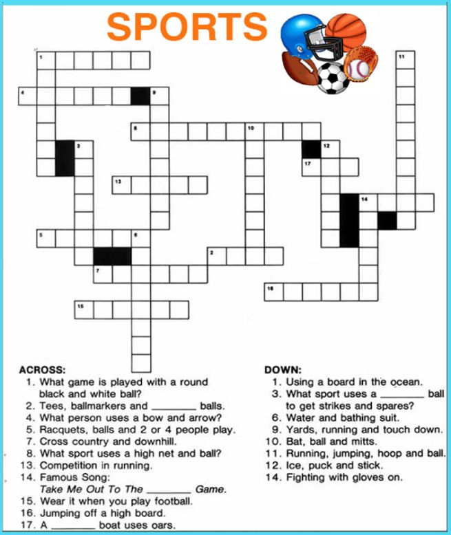 Crossword Puzzle For Kindergarten Pdf