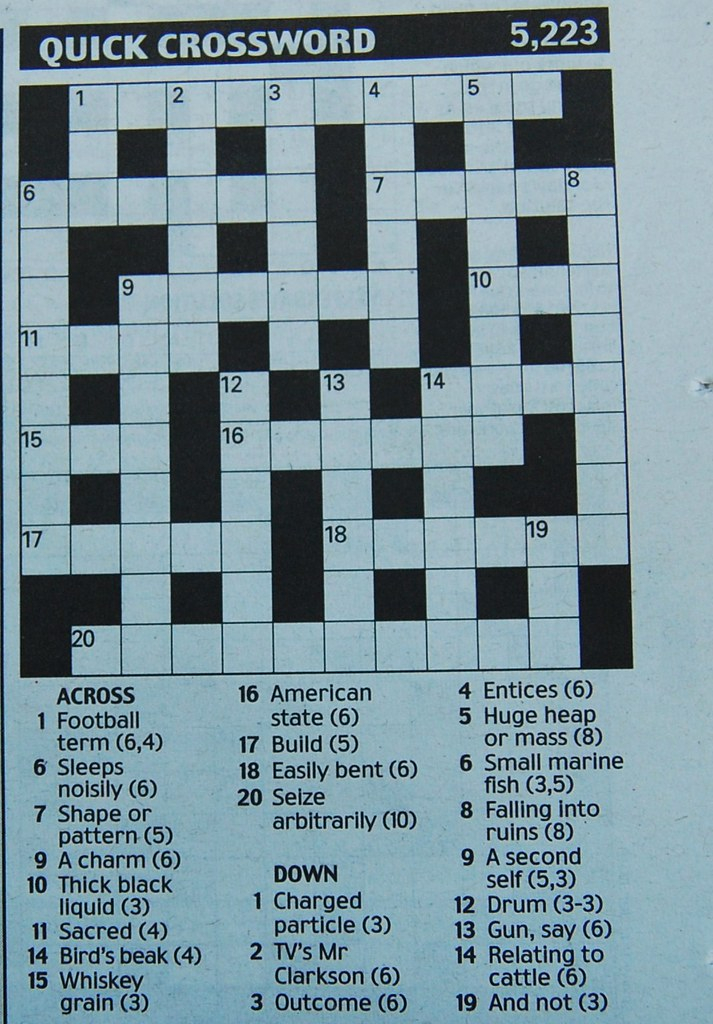 Daily Mail Crossword To Print