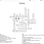 Disney Crossword Puzzles Printable Printable Template Free