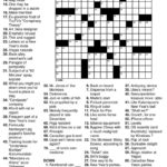 Easy Crossword Puzzles For Seniors Large Coloring Sheets