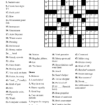 Easy Printable Crossword Puzzles With Answers Printable