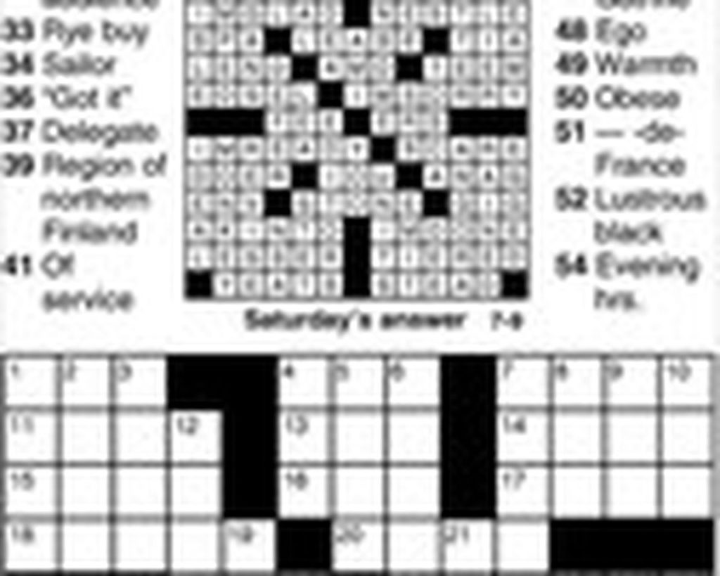 Eugene Sheffer Crossword Printable Printable Template Free