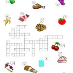 Food Crossword Puzzle Worksheet Free ESL Printable