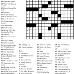 Free Easy Crossword Puzzles To Print Out Clubstopp