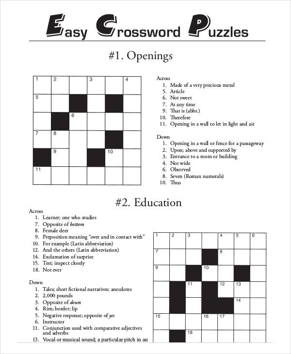 take it easy crosswords