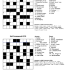 Free Printable Easy Crossword Puzzles With Answers
