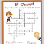 Free Printable Harry Potter Crossword Puzzle Harry
