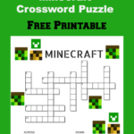 Free Printable Minecraft Crossword Puzzle Jinxy Kids