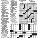 Free Printable Sunday Crossword Puzzles Printable