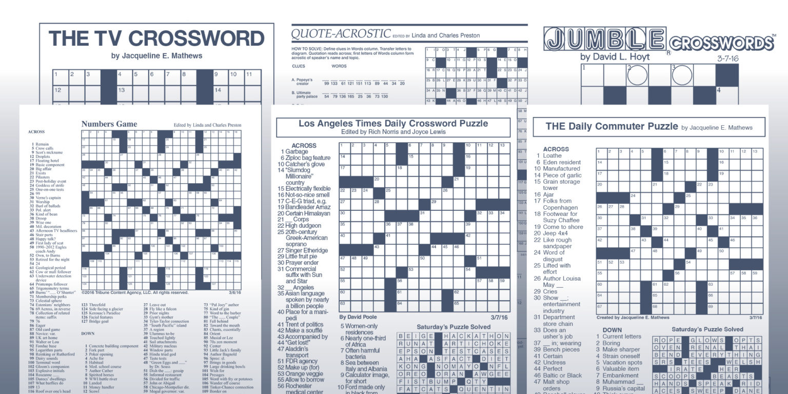 Jacqueline E Mathews Printable Crossword Puzzles Printable Crossword