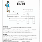 Joseph Crossword Puzzle For Kids Printable Bible