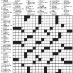 La Times Crossword Printable Printable Template Free