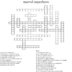 Marvel Cinematic Universe Crossword WordMint