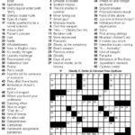 Medium Difficulty Crossword Puzzles With Lively Fill To