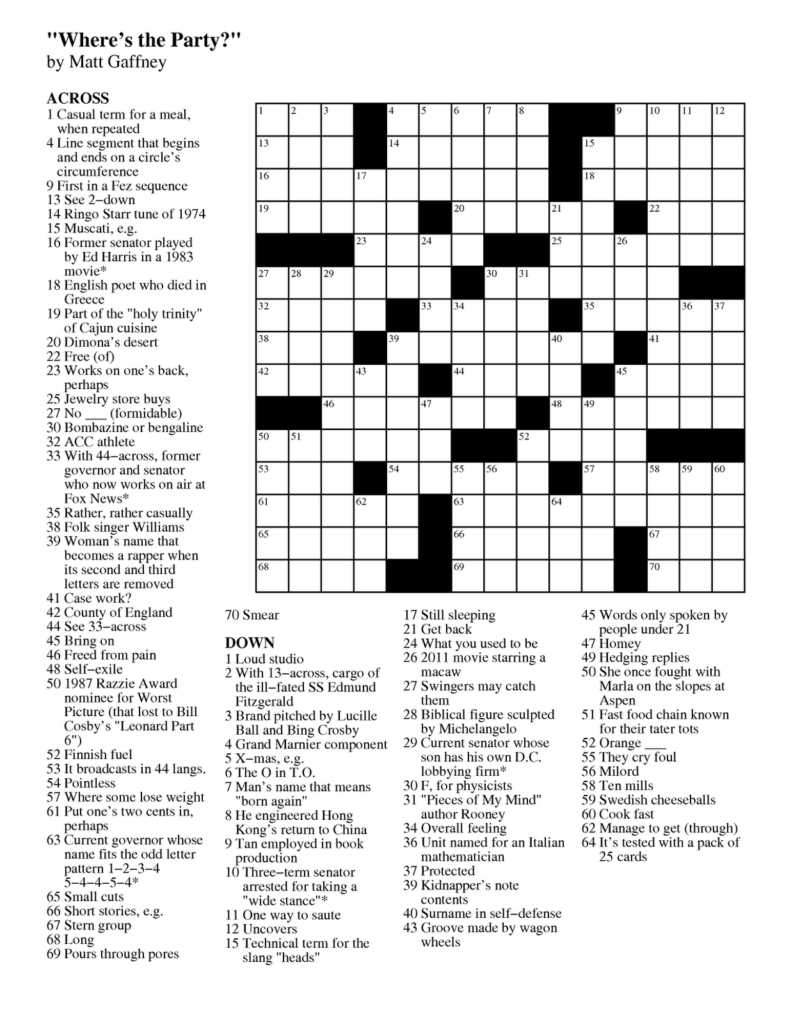 boatload puzzles daily crosswords