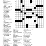 Printable Crossword Puzzle Medium Difficulty Printable