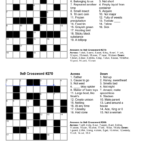 Printable Crossword Puzzles And Solutions Printable