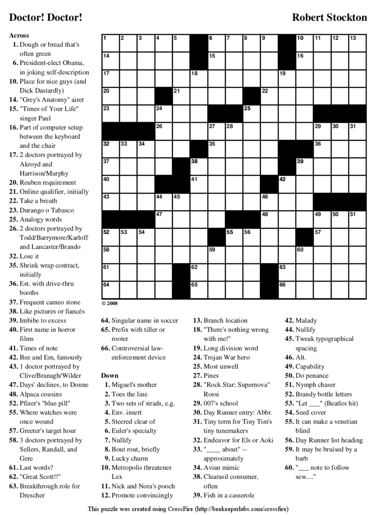 Printable Crosswords For 9 Year Olds Printable Crossword