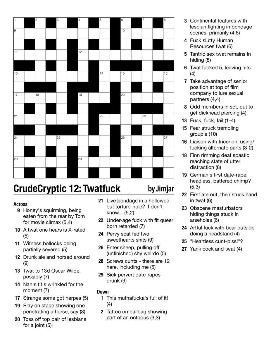 Printable Cryptic Crosswords Free