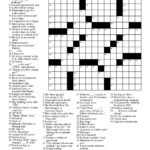 Printable Daily Crossword 2018 Printable Crossword Puzzles