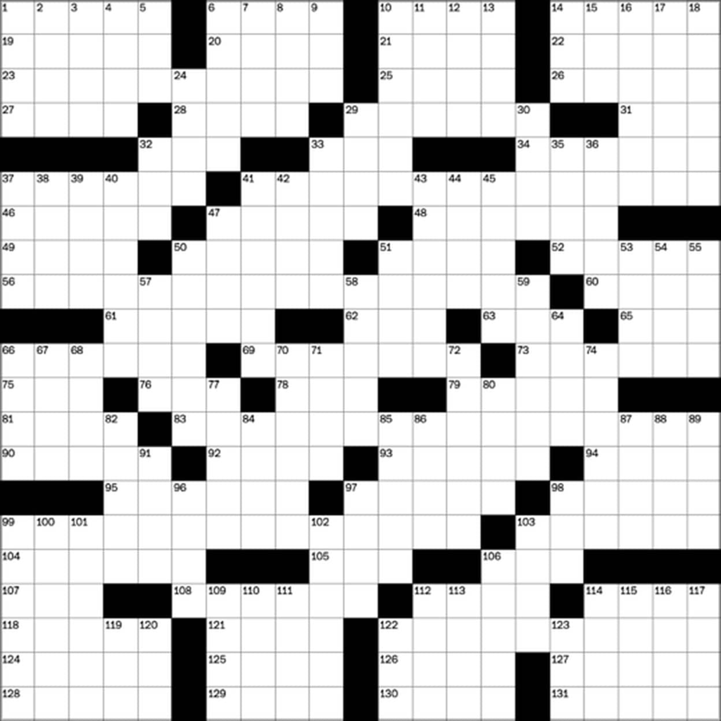 Printable Newspaper Crossword Puzzles For Free Free