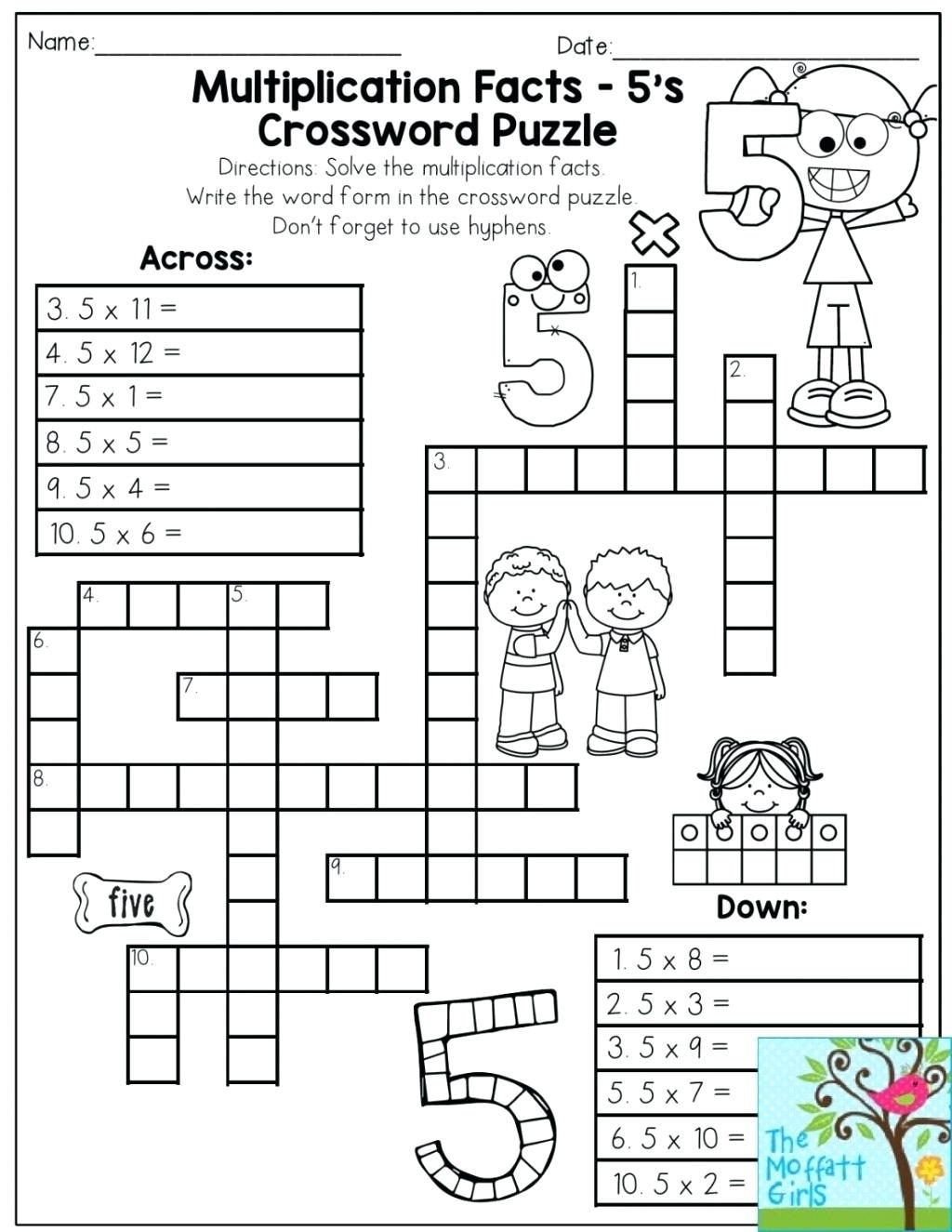 Grade 3 Crossword Puzzles Printable