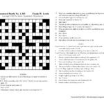 Printable Wall Street Journal Crossword Puzzle Printable