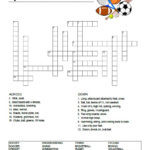 Sports Crossword Puzzle AllFreePrintable