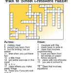 Super Easy Crossword Puzzles Activity Shelter
