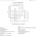 Teen Titans Go Crossword WordMint