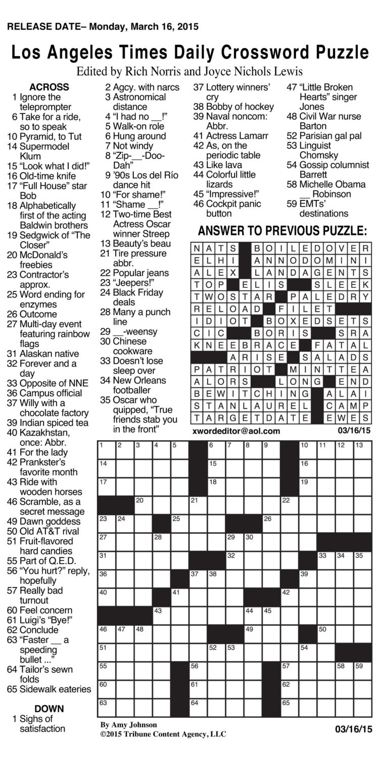 detroit free press daily commuter crossword