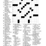 Unusual Printable Thomas Joseph Crossword Puzzle For Today